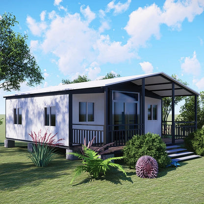 Brown customized foldable modular shipping container house by BACKUPMYFILESNOW.COM®, showing the prefab mobile villa exterior.