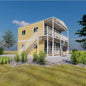 Prefab portable container house by BACKUPMYFILESNOW.COM®, 2025 office dormitory, flat-pack, movable prefabricated living home.