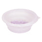 Large purple foldable silicone face bowl for ice baths and skincare, portable and ideal for women and girls.