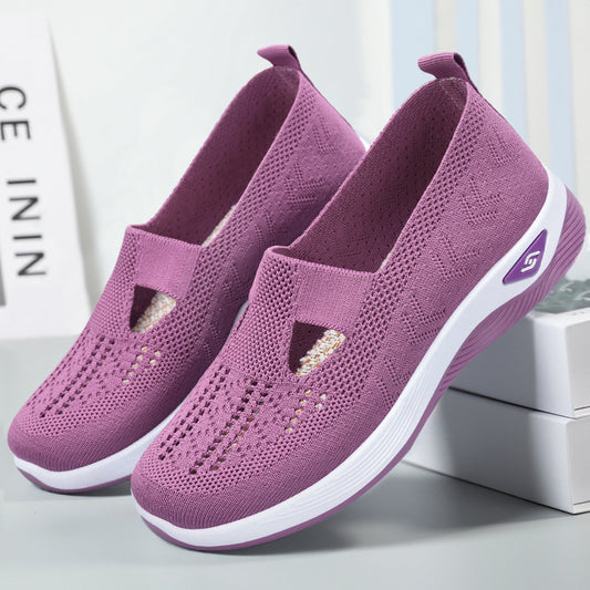 Women’s lightweight breathable sports walking shoes by BACKUPMYFILESNOW.COM® featuring mesh uppers and cushioned soles for comfort