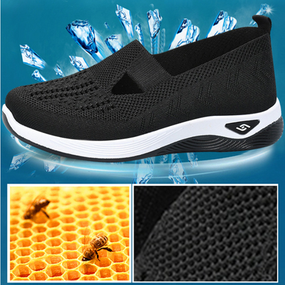 Women's lightweight breathable sports walking shoes by BACKUPMYFILESNOW.COM® with cushioned soles and stylish design.