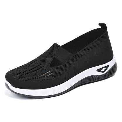 Women's lightweight breathable sports walking shoes by BACKUPMYFILESNOW.COM® with mesh uppers and cushioned soles.