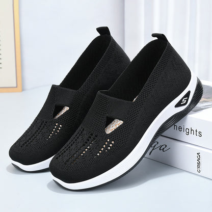 Women's lightweight breathable sports walking shoes by BACKUPMYFILESNOW.COM® with cushioned soles and breathable mesh uppers.
