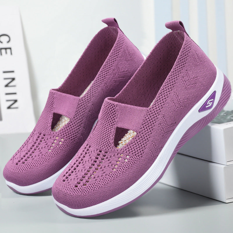 Women's lightweight breathable sports walking shoes by BACKUPMYFILESNOW.COM® with cushioned soles and mesh upper for comfort.