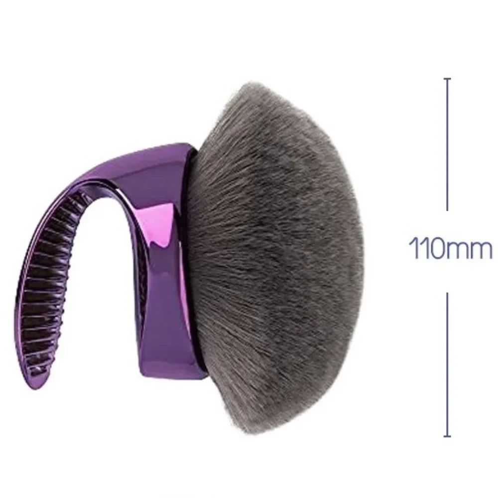 Purple Beauty Blend & Blur Body Kabuki Brush with vegan bristles, ideal for self-tanner and foundation application, professional blending tool.
