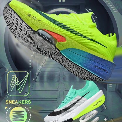 2026 men's lightweight anti-slip sport shoes with breathable mesh, soft carbon plate, lace-up design, ideal for summer and autumn activities