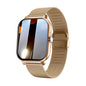Purple BackupMyFilesNow.com smartwatch for Android with 1.44-inch color touchscreen, Bluetooth calls, full touch, magnetic charging.