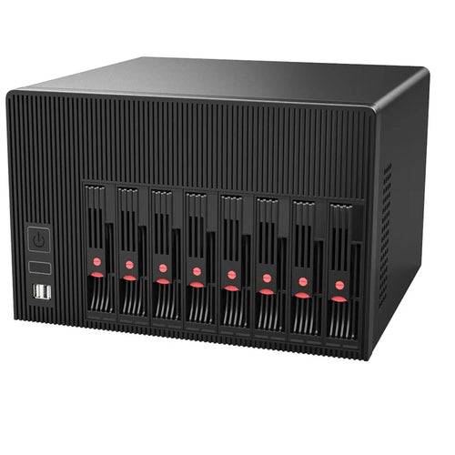 BKHD Q670 NAS Server with 8-bay storage, Intel I5/I7 processors, 4 LAN ports, 2.5G speed, network storage, RAID support