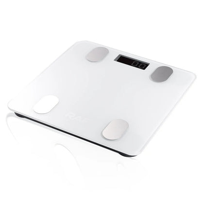 Digital electronic scale for home use by BackupMyFilesNow.com, featuring a sleek design and digital display for accurate weight measurement.
