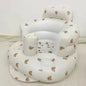 Inflatable baby chair for dining and bath, rainbow-colored, designed for safe and comfortable seating for infants.