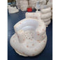 Inflatable baby chair for dining and bath with rainbow colors, designed for comfort and safety during meals and bath time.