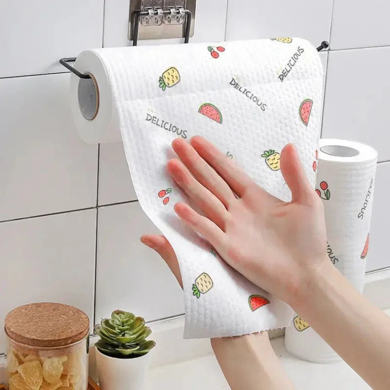 Set of 400 washable kitchen paper towels from BACKUPMYFILESNOW.COM® for dry and wet cleaning, dishwashing, and cleaning tasks.