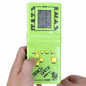 Colorful handheld game machine by BackupMyFilesNow.com, classic brick-style toy with kids games, music playback, and simple controls.