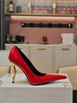 Red summer high-heeled pointed women's sandals by BACKUPMYFILESNOW.COM®, suitable for fashion runway, parties, and weddings.