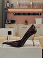 Red summer high-heeled pointed women's sandals by BACKUPMYFILESNOW.COM®, stylish for fashion runway, parties, and weddings.