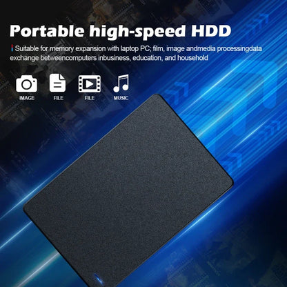 Red BackupMyFilesNow portable external hard drive with 500GB capacity, USB 3.0, 2.5-inch HDD for PC, MacBook, PS4, and PS5.