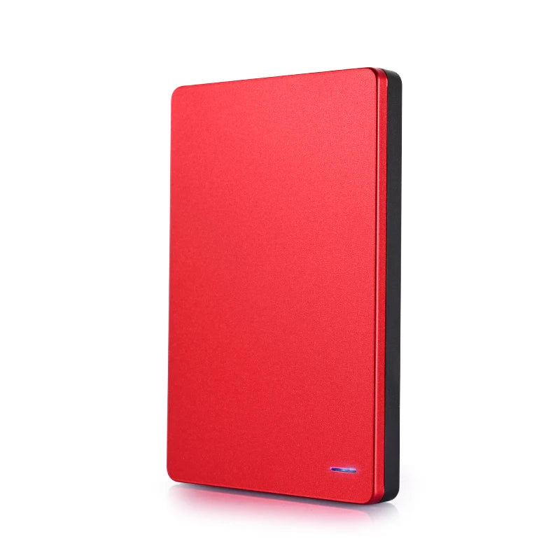 Red BackupMyFilesNow 500GB portable external hard drive, 2.5-inch USB 3.0 HDD for PC, MacBook, PS4, and PS5 systems