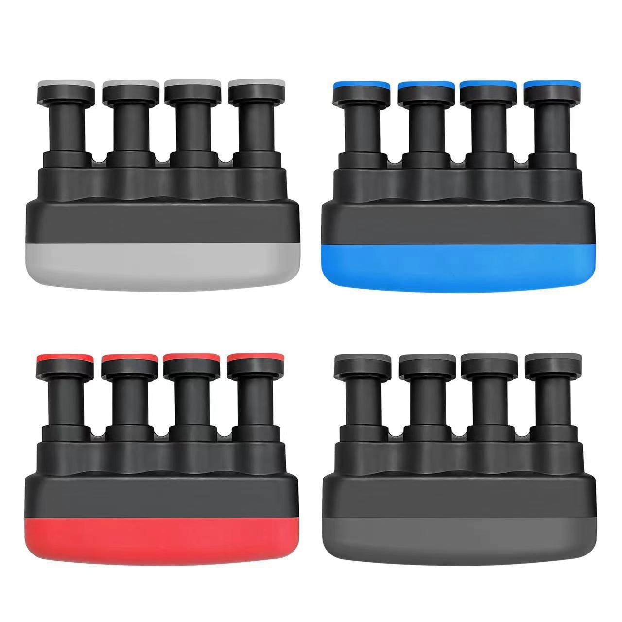 Red and black BACKUPMYFILESNOW® Finger Strength Trainer for grip and hand muscle exercise.