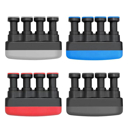Red and black BACKUPMYFILESNOW® Finger Strength Trainer for grip and hand muscle exercise.