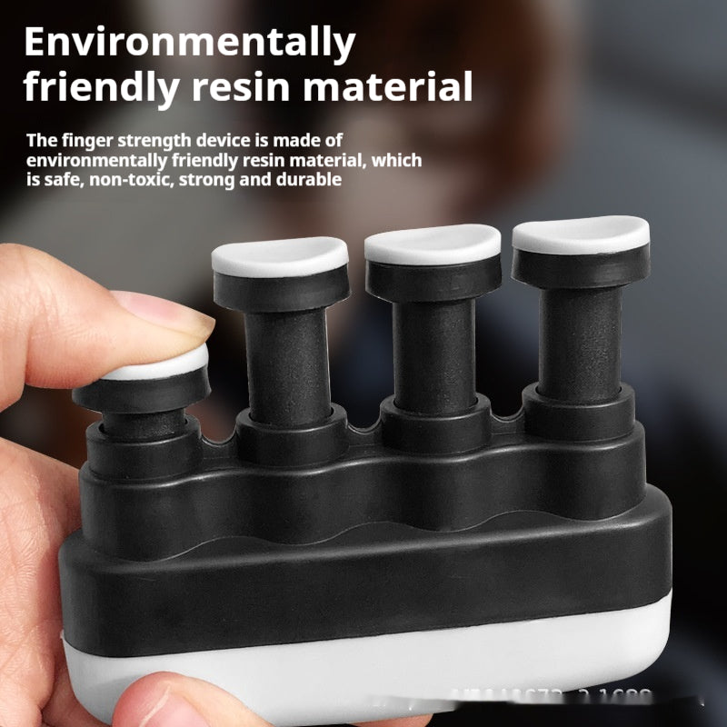 Red and black BACKUPMYFILESNOW® Finger Strength Trainer for improving grip and finger strength.