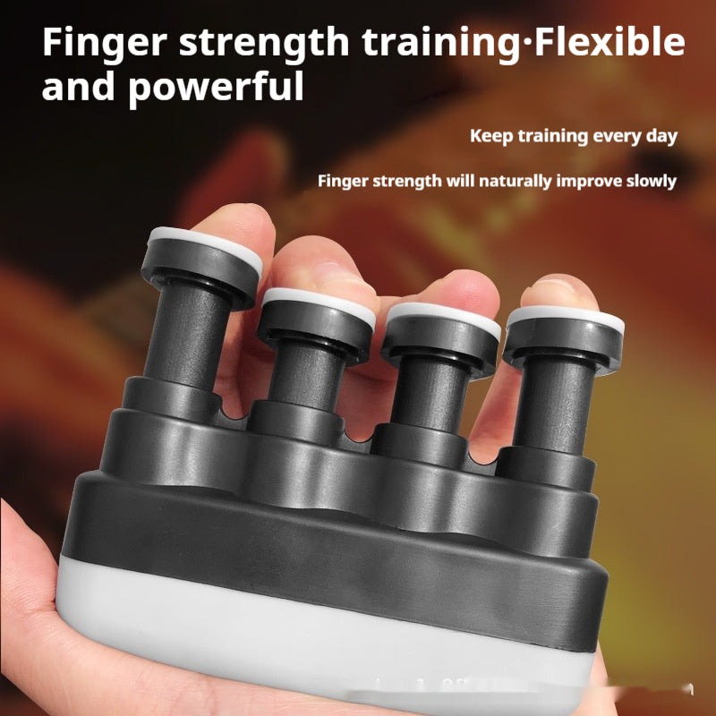 Red and black Finger Strength Trainer from BACKUPMYFILESNOW.COM® with textured grips for hand exercise and grip strength improvement.