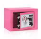 Red electronic metal security safe with digital lock, designed for hotels, from BackupMyFilesNow.com