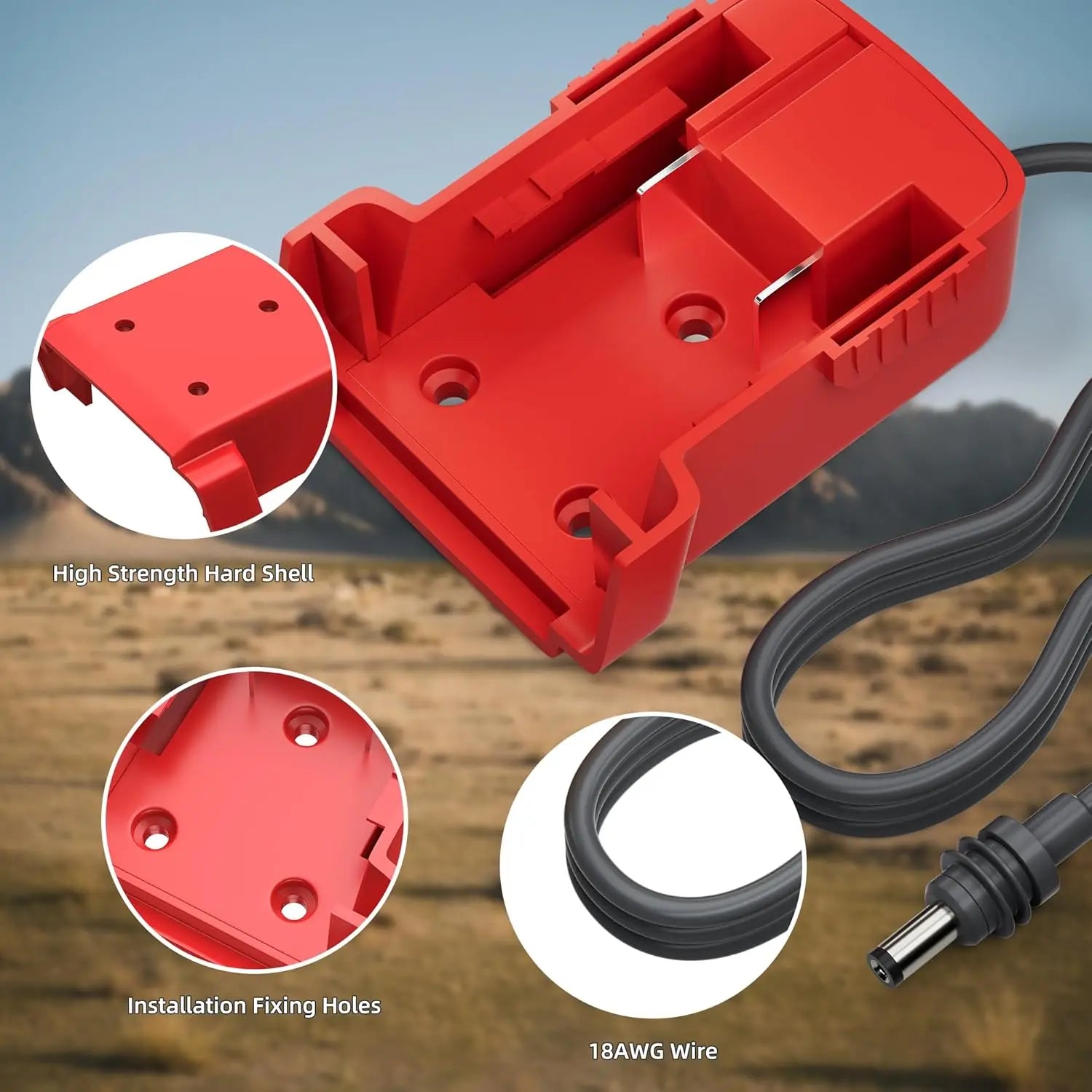 Milwaukee 18V battery adapter mini power cable for Starlink, compatible power converter and DC power cable by BACKUPMYFILESNOW.COM®