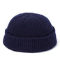 Red wool knitted beanie cap for men and women, warm, simple, stylish skullie hat suitable for autumn and winter.