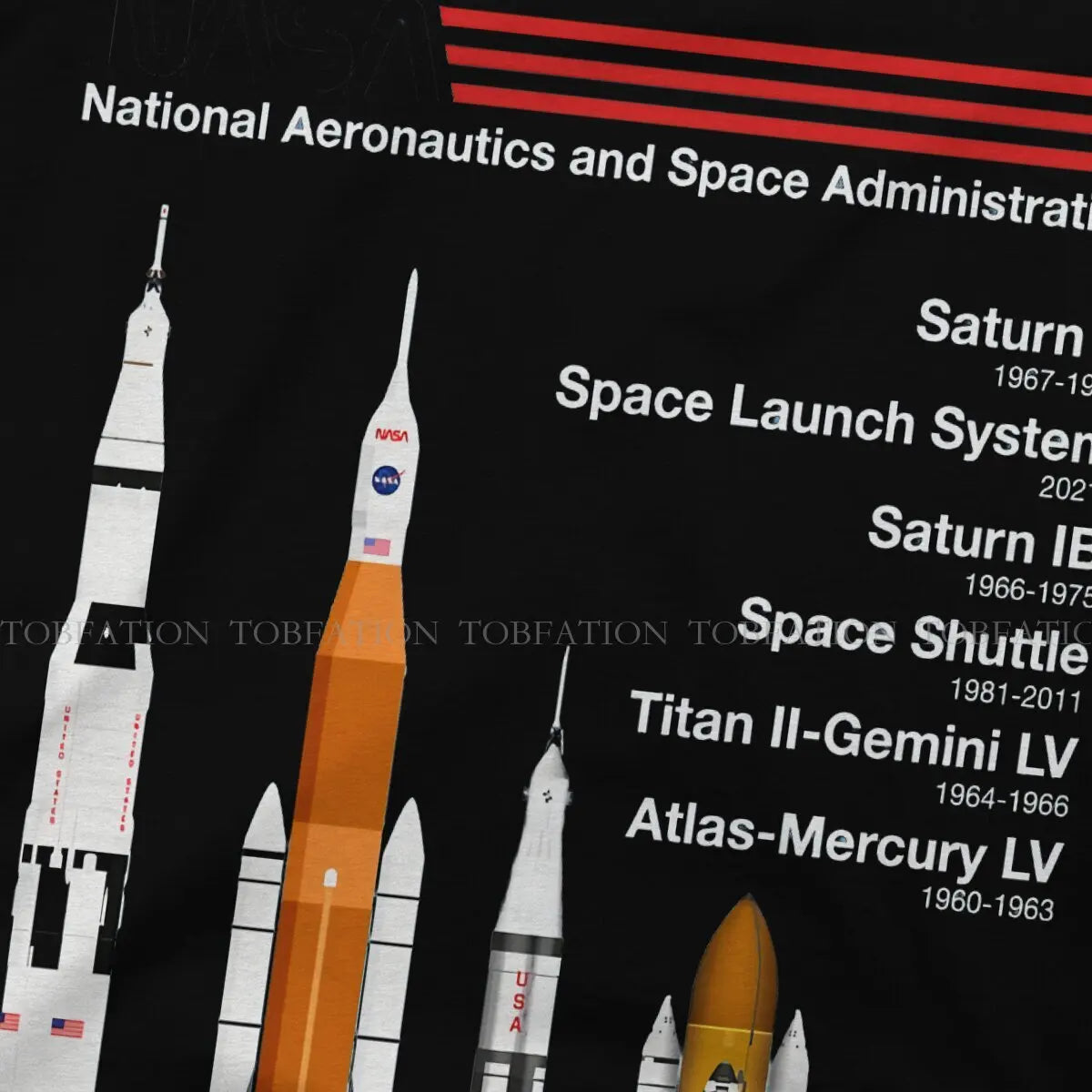 SpaceX Raptor Saturn VSLS Saturn IB space shuttle graphic T-shirt for men, vintage goth summer cotton top with space-themed design.