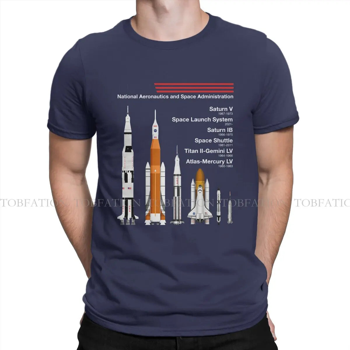 Vintage SpaceX Raptor Saturn VSLS Saturn IB space shuttle graphic T-shirt for men, cotton fabric, Gothic summer style.