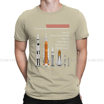 SpaceX Raptor Saturn VSLS Saturn IB space shuttle graphic T-shirt for men, vintage goth style, cotton summer top, Harajuku fashion