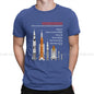 SpaceX Raptor Saturn VSLS Saturn IB space shuttle graphic t-shirt for men, vintage goth summer cotton top, Harajuku style.