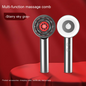 Red scalp massager comb from BackupMyFilesNow.com, designed for stimulating the scalp and hair care.