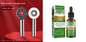 Red comb scalp massager from BackupMyFilesNow.com with ergonomic handle and flexible teeth for soothing scalp massage.