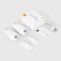 Smart toilet night light with 7-color RGB LED, motion sensor, gradient lighting for washroom and commode illumination.