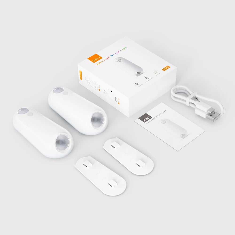 Smart toilet night light with 7 color-changing gradient RGB LED, motion sensor, ideal for washrooms and commodes.