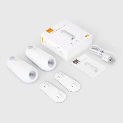 Smart toilet night light with 7 color-changing gradient RGB LED, motion sensor, ideal for washrooms and commodes.
