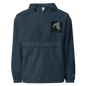 Royal blue unisex Champion packable anorak jacket from BACKUPMYFILESNOW.COM®, shown in 2XL size, lightweight and water-resistant.