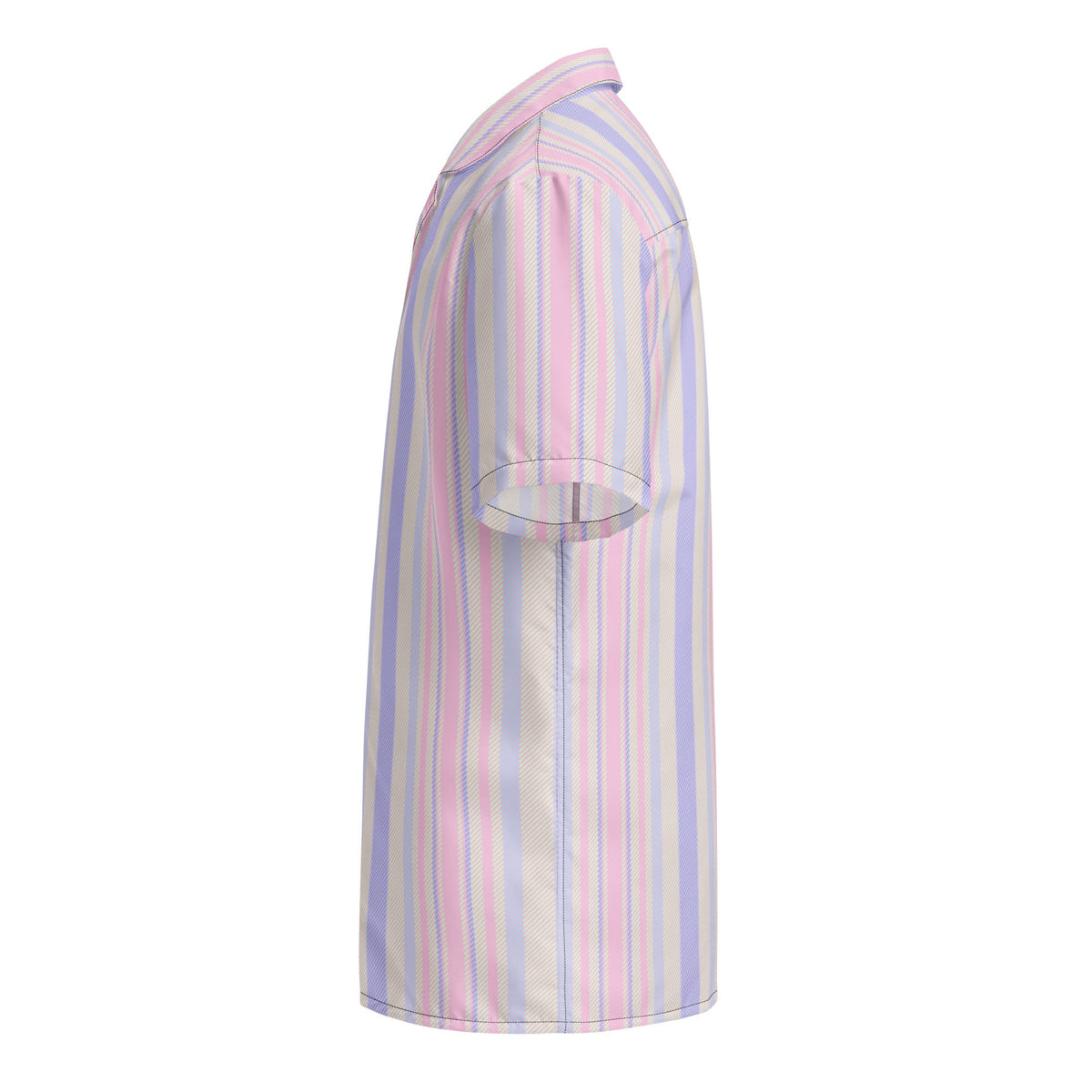 Sunset Serenade performance button-down shirt from Brinks Island Collection by BACKUPMYFILESNOW.COM®, featuring vibrant sunset print.