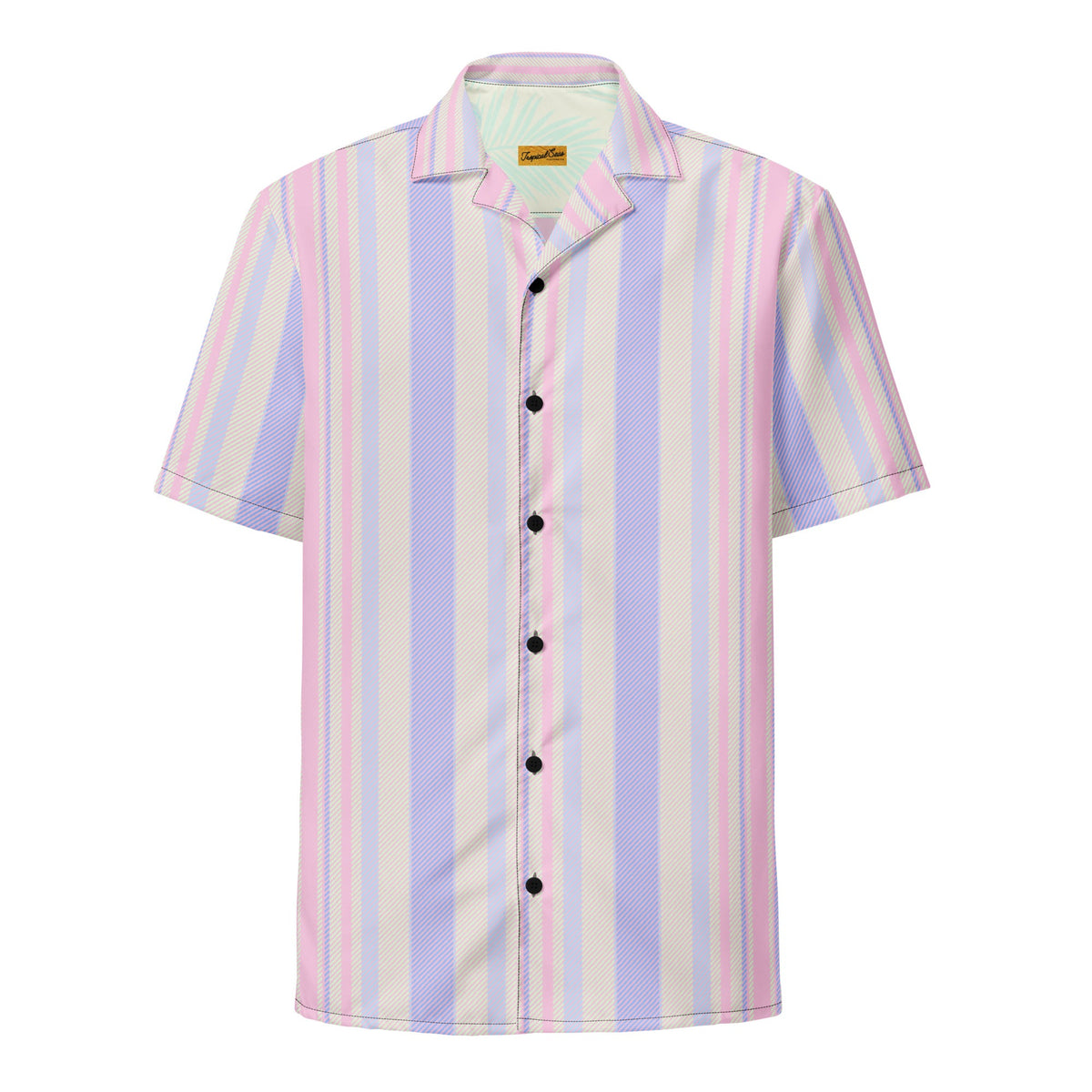 Sunset Serenade Performance Button Down Shirt by BACKUPMYFILESNOW.COM® from Brinks Island Collection, featuring vibrant sunset-inspired design.