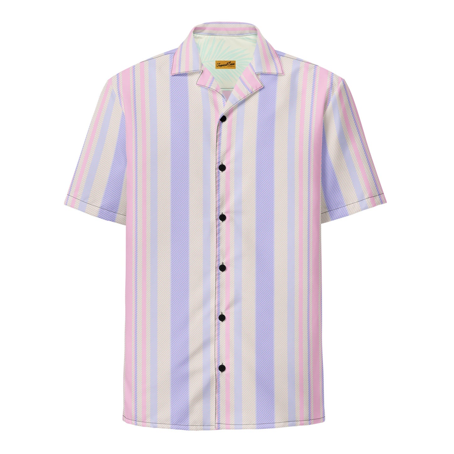 Sunset Serenade Performance Button Down Shirt from Brinks Island Collection by BACKUPMYFILESNOW.COM®, featuring vibrant sunset-inspired design.