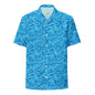 Tsunami Island Hawaiian shirt by BACKUPMYFILESNOW® featuring vibrant tropical island print, short sleeves, perfect for summer 2024.