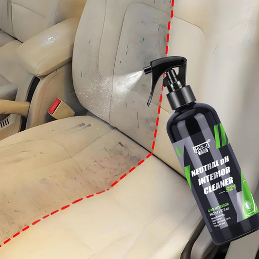 BackupMyFilesNow® Car Interior Cleaner agent for leather, fabric, and dashboard cleaning, water-free auto dash cleaning tool.