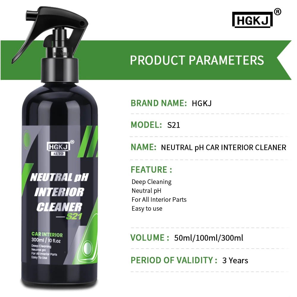BackupMyFilesNow® Car Interior Cleaner agent for leather, fabric, and dashboards; water-free auto dash cleaning tool.