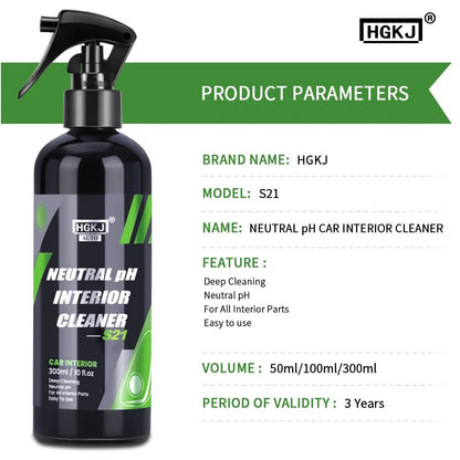BackupMyFilesNow® Car Interior Cleaner agent for leather, fabric, and dashboards; water-free auto dash cleaning tool.