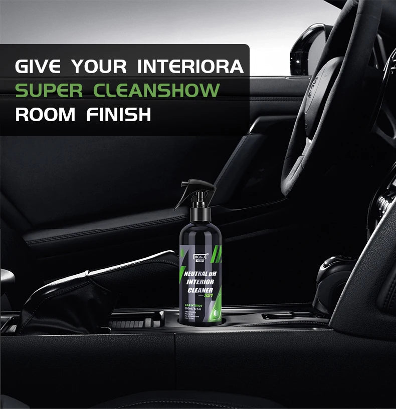 BACKUPMYFILESNOW.COM® Car interior cleaner spray with leather and fabric cleaning tools for auto dash and ceiling cleaning.