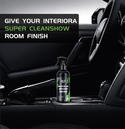 BACKUPMYFILESNOW.COM® Car interior cleaner spray with leather and fabric cleaning tools for auto dash and ceiling cleaning.