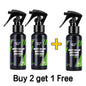 BACKUPMYFILESNOW.COM® Car interior cleaner spray for leather, fabric, and dashboard, with a flannel applicator for multipurpose auto cleaning