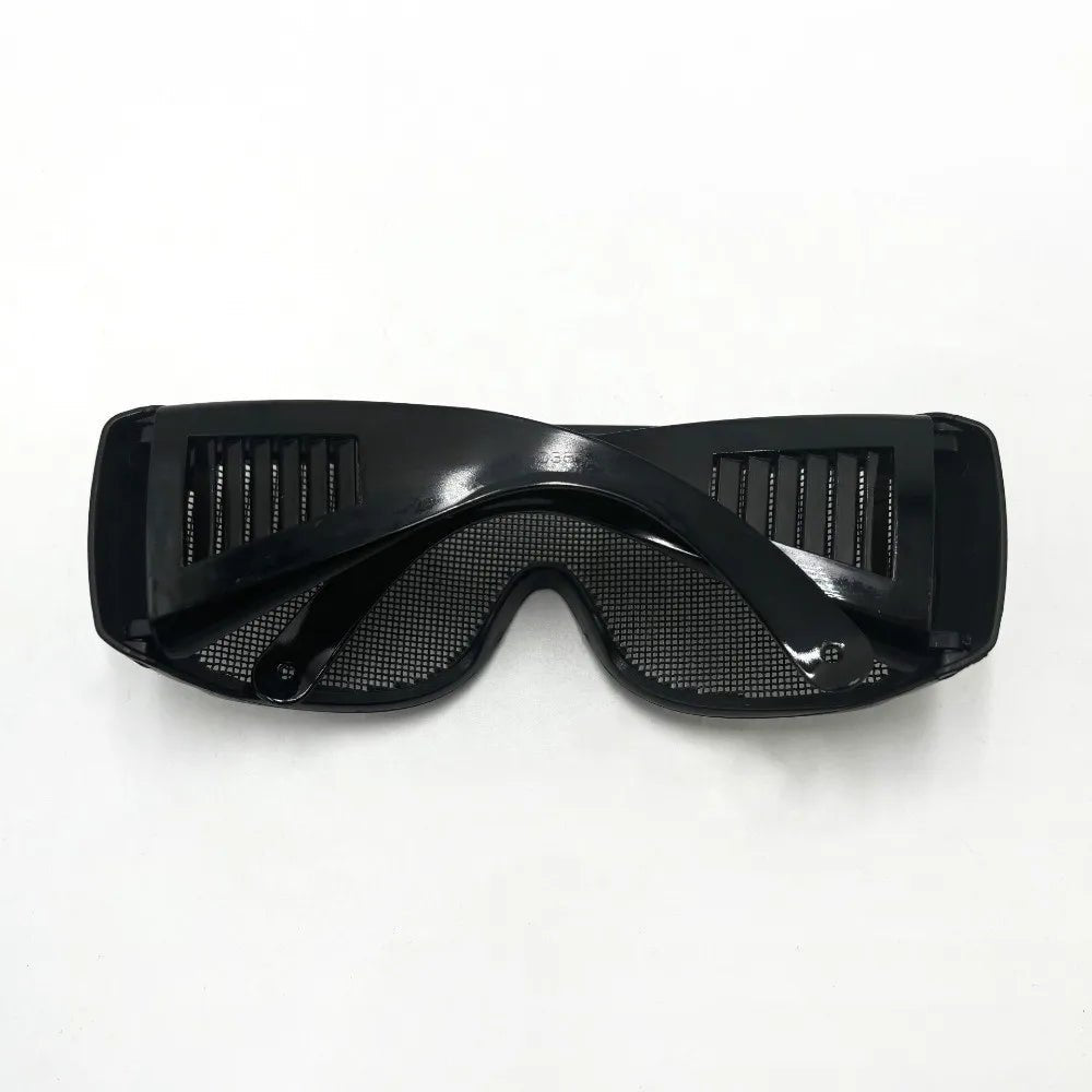 Steel wire metal mesh safety goggles by BACKUPMYFILESNOW.COM® with impact-resistant, breathable, shockproof protective lenses for men and women.