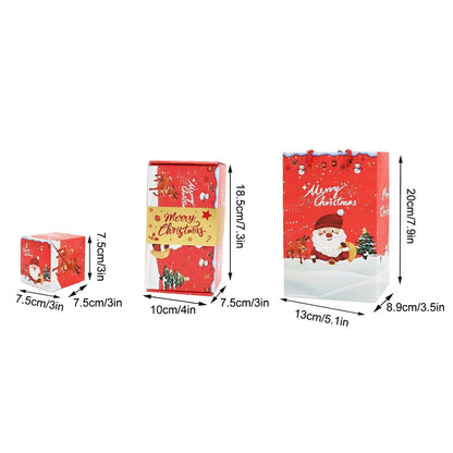 Creative birthday surprise box featuring Santa Claus and snowman designs by BACKUPMYFILESNOW.COM®, with 10 bounce boxes inside.